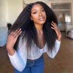 Ready To Go 6×5 Lace Kinky Straight Wig Pull Go Glueless Wig Pre-Cut HD Lace & Bleached Knots - Image 6