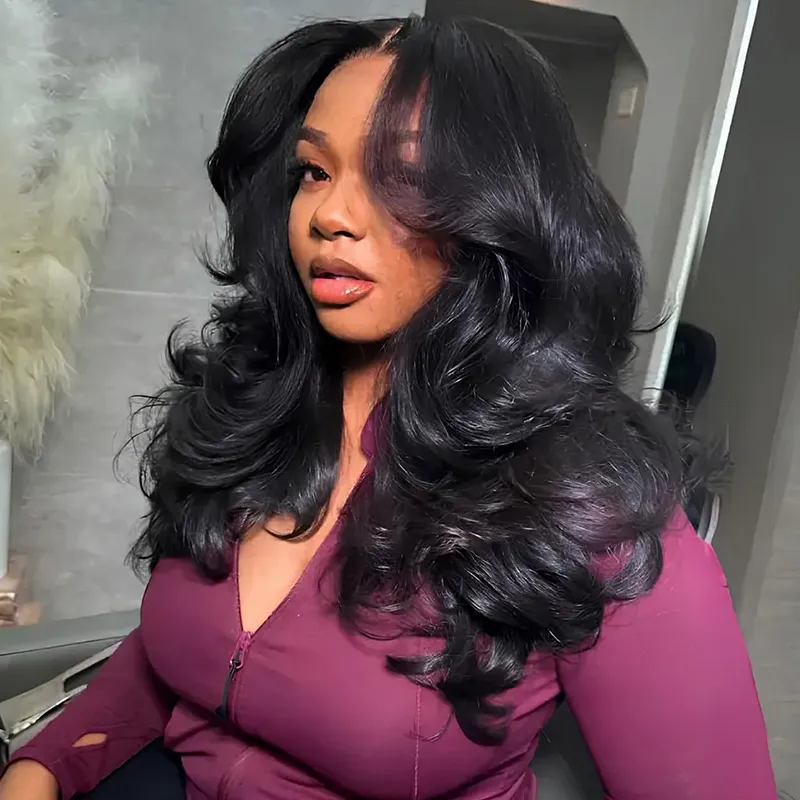 Wear Go Glueless Butterfly Layered Cut Style Loose Body Wave 6×5 13×4 13×6 HD Lace Wig Pre Everything Wear Go Glueless Butterfly Layered Cut Style Loose Body Wave 6×5 13×4 13×6 HD Lace Wig Pre Everything - Image 1