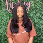 Straight Hair With Layers Shoulder Length Glueless Wig Human Hair HD Lace Wig - Image 15