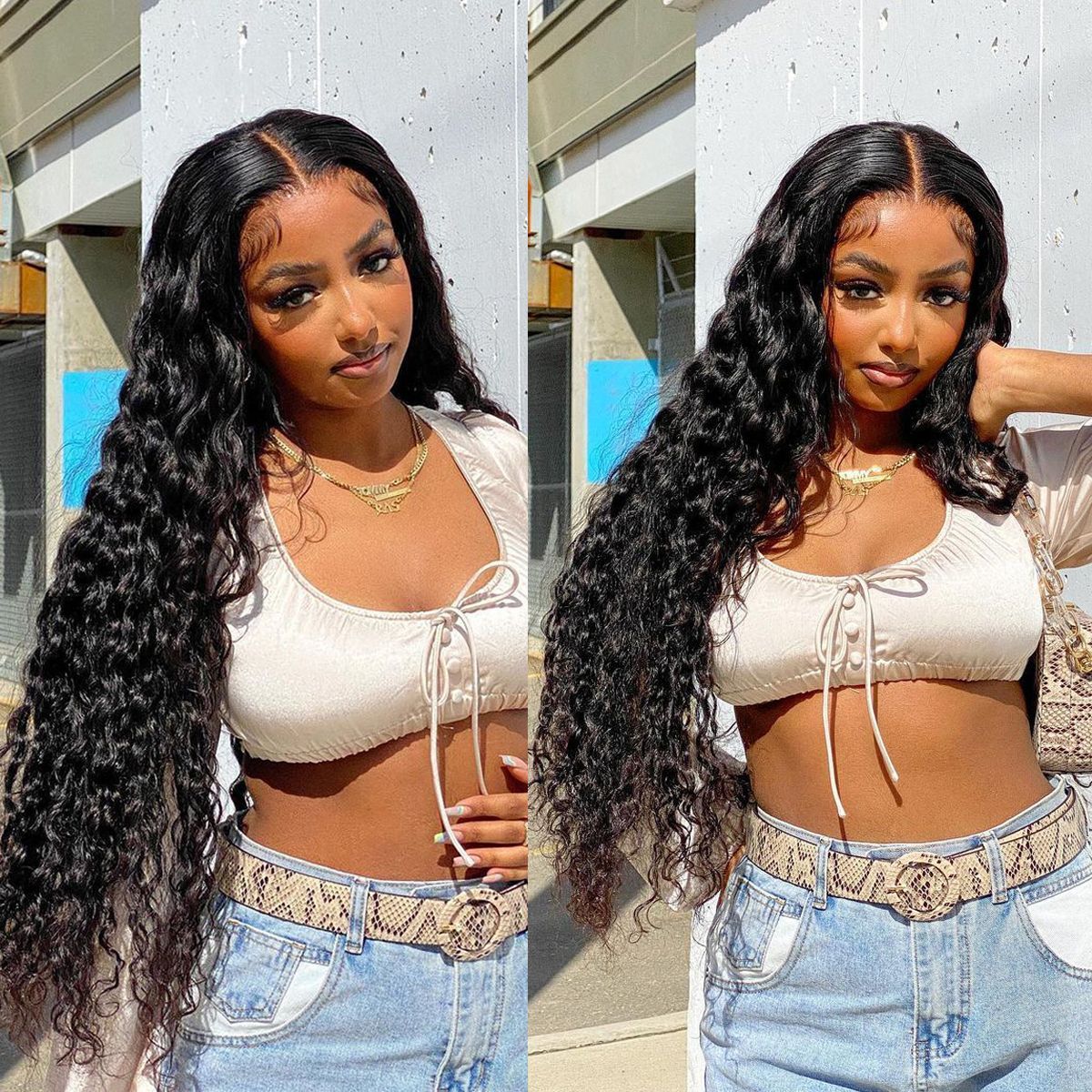 13×4 HD Lace Frontal Wigs Loose Deep Human Hair Wig Pre Plucked Hairline 13×4 HD Lace Frontal Wigs Loose Deep Human Hair Wig Pre Plucked Hairline - Image 1