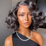 Loose Wave Short Wig Glueless 6×5 13×4 HD Lace Human Hair Wig - Image 3