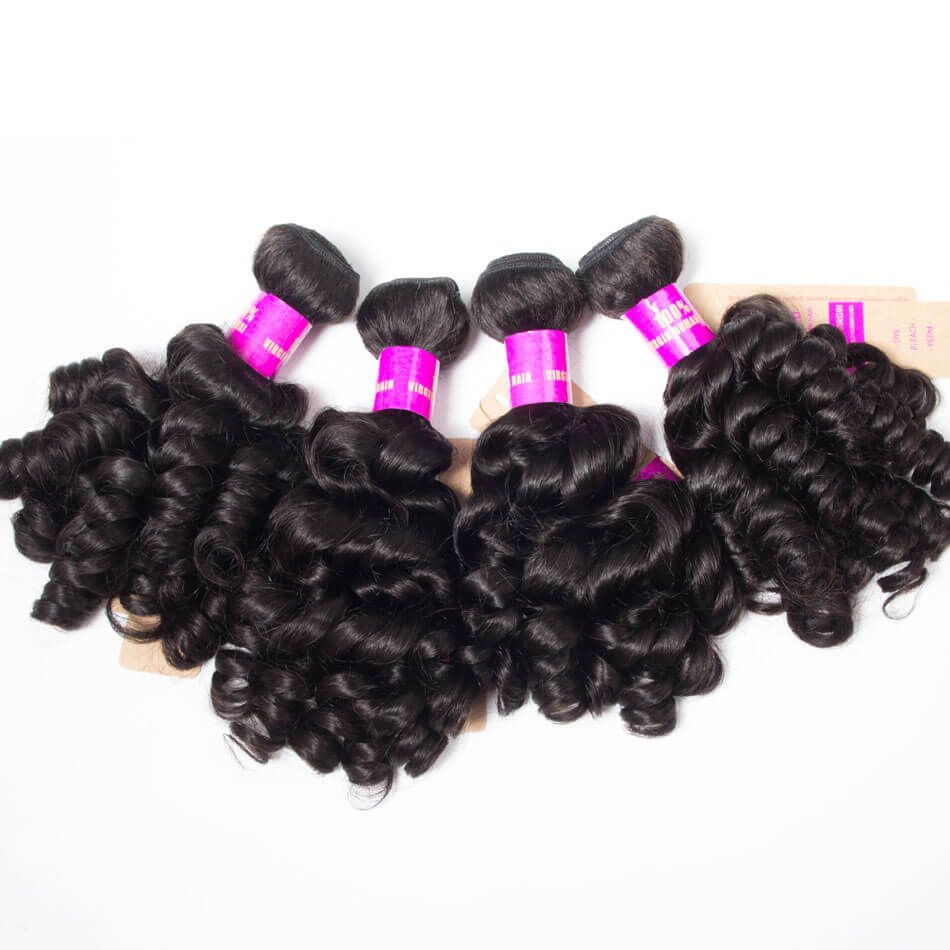 Recool Malaysian Virgin Hair Bouncy Curly Weave 4 Bundles Funmi Hair 100% Remy Human Hair Bundles Recool Malaysian Virgin Hair Bouncy Curly Weave 4 Bundles Funmi Hair 100% Remy Human Hair Bundles - Image 1