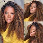 Highlight Curly 6×5 13×4 Lace Front Wig Human Hair Wig Pre-Plucked Hairline - Image 6