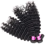 Brazilian Deep Wave 3 Bundles With 5×5 Lace Closure 100% Unprocessed Human Hair Hot Sale - Image 7