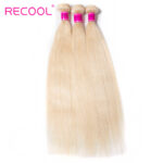 Blonde Hair 613# Color Brazilian Straight Hair 10A Virgin Human Hair 3 Bundles Sale - Image 2