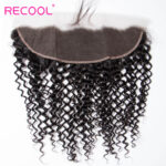 Recool Hair 4 Bundles With 13×4 Frontal Jerry Curly Virgin Human Hair Extension - Image 5