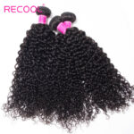 Recool Hair Raw Indian Virgin Hair Curly Weave 4 Bundles Luxury Quality Remy Human Hair Extensions - Image 6