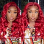 Red Body Wave Undetectable 6×5 13×4 HD Lace Front Wig Human Hair Wigs - Image 6