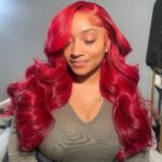 Red Body Wave Undetectable 6×5 13×4 HD Lace Front Wig Human Hair Wigs - Image 4