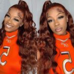 Reddish Brown #33 Body Wave 6×5 13×4 HD Lace Front Wig 180% Human Hair Wig - Image 9