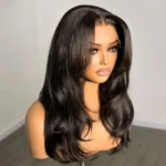 Ombre Color Layered Butterfly Haircut Glueless 6×5 HD Lace Wig Blunt Cut Ends Pre Style 200% Density - Image 3