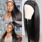New Headband Wig Straight Human Hair Wigs 180% Density Beginner Friendly Half Wig - Image 5