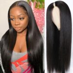 Straight V Part Human Hair Wigs Beginnger Friendly Easy Install