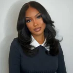 Butterfly Layered Cut Glueless 6×5 HD Lace Wig Ombre Brown Color Pre-Styled Human Hair Wig - Image 11