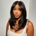 Butterfly Layered Haircut 6×5 HD Lace Wig Shoulder Length Pre-Styled Human Hair Wig - Image 3