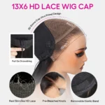 Burmese Curly Wig 6×5 13×6 Lace With Spiral Curly Ends Pull & Go Glueless Human Hair Wig - Image 15