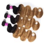 Ombre Color Hair 1B/27 Brazilian Body Wave 3/4 Bundles Best Hair - Image 4