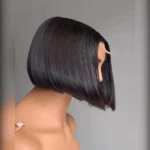Super Double Drawn Bone Straight 2×6 Lace Bob Wig Raw Vietnamese Hair HD Lace Wig 220% - Image 2