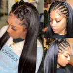 New 360 Lace Frontal Wigs Straight Human Hair Wigs Invisi-String 360 Wig - Image 6