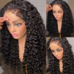 4C Edges Hairline Deep Wave 6×5 13×4 Lace Front Wig Glueless Lace Wig