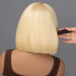 Glueless 613 Blonde Straight Bob Wig 6×5 Pre-Cut Lace Human Hair Wig Plucked Hairline - Image 3