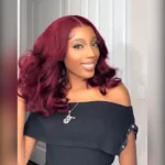 99j Burgundy Layered Loose Wave Lace Wig Glueless 6×5 Lace Human Hair Wig Shoulder Length - Image 3
