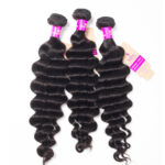 Brazilian Virgin Hair Loose Deep Wave 3 Bundles 100% Virgin Hair Bundles Loose Deep Curly Weave Human Hair - Image 3