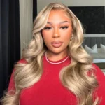 Blonde Highlight 16/613 Human Hair 13×4 Full Frontal HD Lace Wig Body Wave Straight Wigs 180%