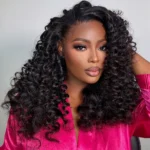 Fluffy Wand Curly Wig Glueless 6×5 Lace Wig Pre-Everything No Styling Needed - Image 2