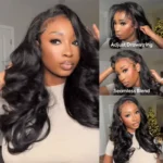 Pre-Styled Yaki Body Wave Half Wig Flip Over Natural Fullness Glueless Install - Image 10