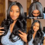 Layered Cut Loose Body Wave U Part Wig Human Hair Wig Clip & Go - Image 6