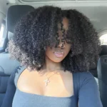 Afro Curly Half Wig With Layers Flip Over Glueless Wig Salon Quality 200% - Image 10