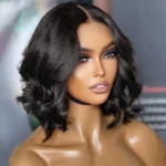 Ready To Go Glueless Loose Body Wave Short Bob Wig Pre-Bleached Knots 6×5 Pre-Cut Lace Wig - Image 3