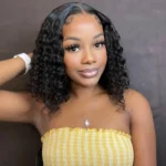 Water Wave Short Bob Wigs Glueless 6×5 13×4 HD Lace Front Wigs Easy Install - Image 5