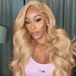 Ash Blonde Color 13×4 HD Lace Frontal Wig Body Wave Straight Human Hair Lace Wig - Image 3