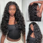 Beach Curly Natural Wave Half Wig Glueless Human Hair Wig 3 IN 1 Quick Install - Image 6