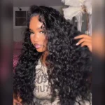 Beach Curly Natural Wave Half Wig Glueless Human Hair Wig 3 IN 1 Quick Install - Image 3
