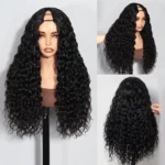 Beach Curly V Part Wig Natural Wave No Leave Out Human Hair Wigs - Image 8