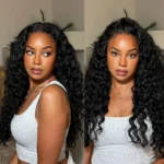 Beach Curly V Part Wig Natural Wave No Leave Out Human Hair Wigs - Image 12