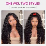 Beach Curly V Part Wig Natural Wave No Leave Out Human Hair Wigs - Image 9