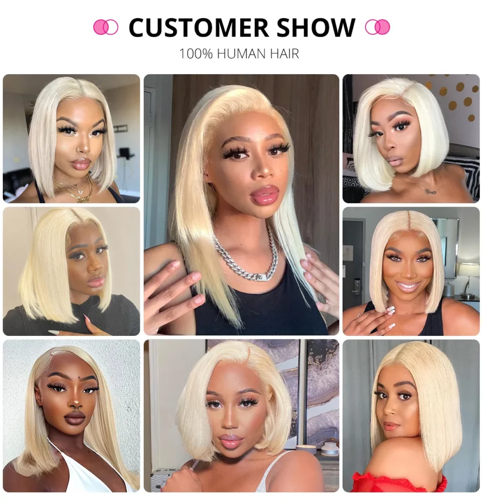 Tinashe hair blonde bob wig