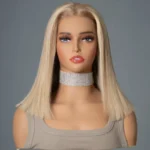 Highlight Blonde P16/613 Straight Bob Wig Human Hair Lace Front Short Wigs - Image 3