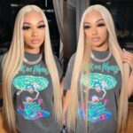 613 Blonde Straight Human Hair Lace Front Wigs Undetectable Lace Wig - Image 8