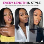 Double Drawn Bone Straight Bob Wig Pull & Go Glueless 6×5 Lace Raw Human Hair Wig - Image 16