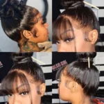New 360 Lace Frontal Wigs Straight Human Hair Wigs Invisi-String 360 Wig - Image 5