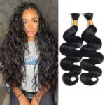 Human Bulk Hair for Boho Braiding Beach Curly / Burmese Curly / Body Wave Knotless Braids 100g/bundle - Image 11
