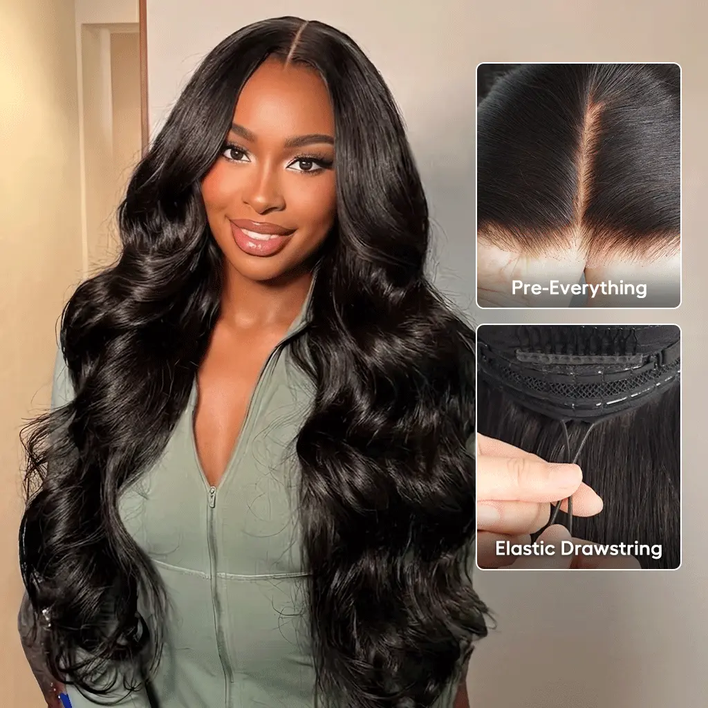 Pull Go Glueless 6×5 Lace Wig Ready To Go Body Wave Wigs Pre-Everything Human Hair Wig Pull Go Glueless 6×5 Lace Wig Ready To Go Body Wave Wigs Pre-Everything Human Hair Wig - Image 1