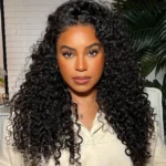 Bouncy Deep Wave V Part Wig Human Hair Wig No Glue No Gel Easy Install - Image 5
