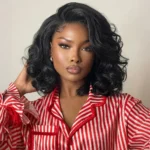 Bouncy Loose Wave Bob Half Wig with Yaki Texture Blowout Style 3 In 1 Half Wig