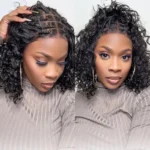 Boho Braids Water Wave Bob Wig Glueless 6×5 Lace Closure with Braided Top Human Hair Wig Pre-Cut Lace - Image 9